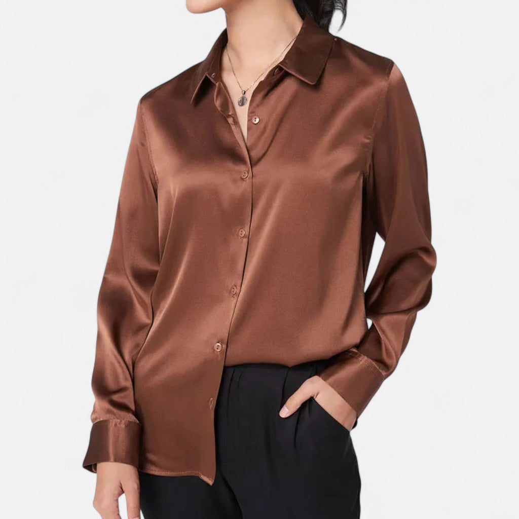 Blouse Femme Soie Naturelle Élégance Intemporelle