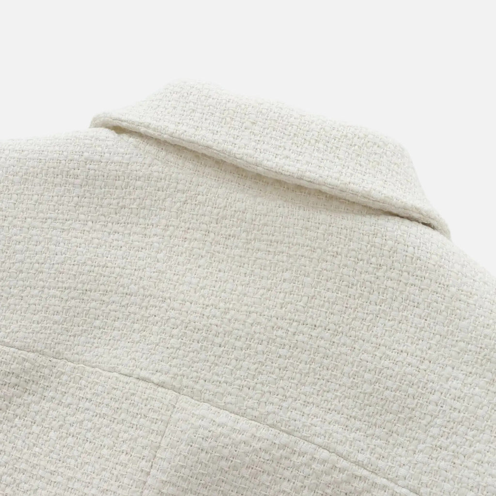 Veste Femme Tweed Courte Élégance Classique