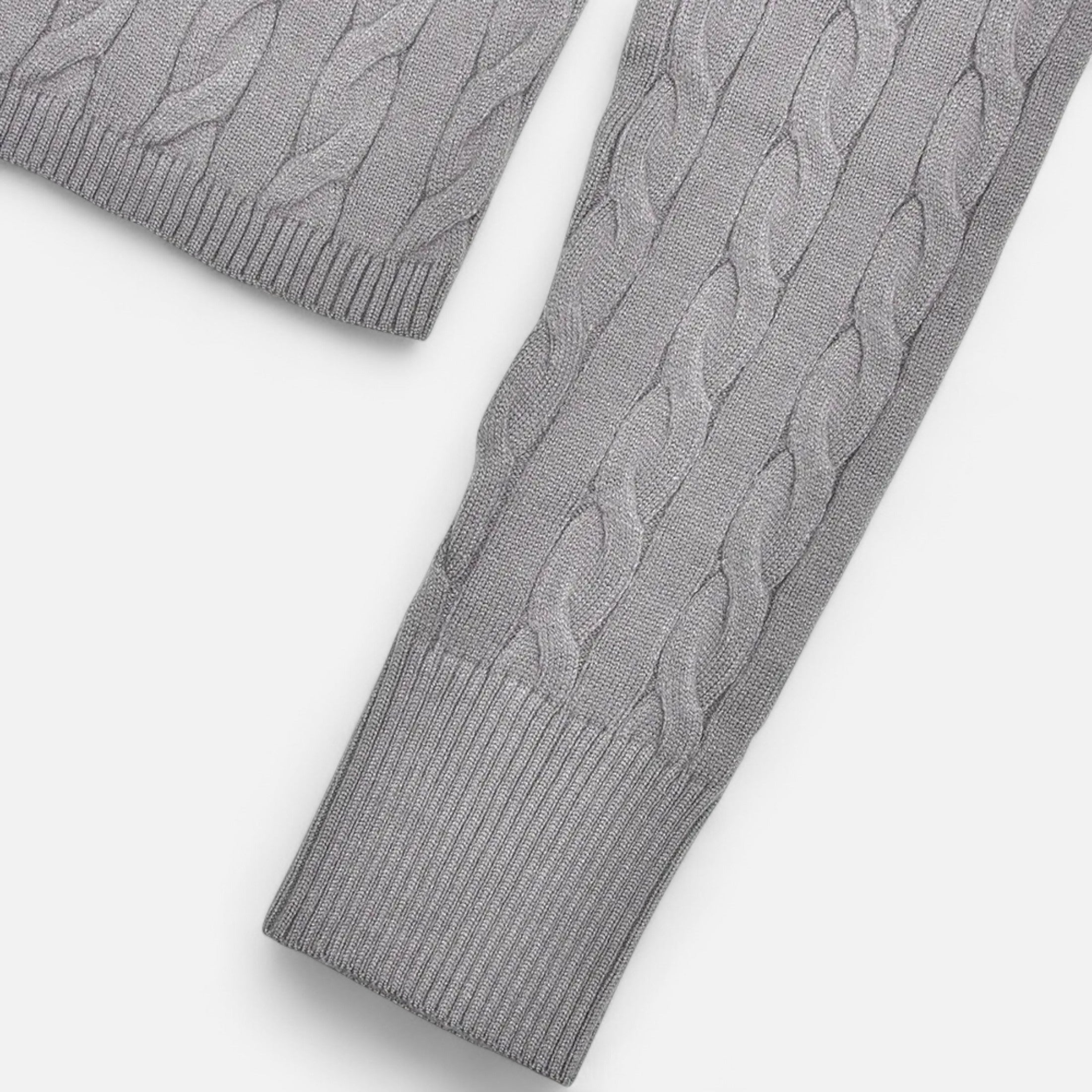 Cardigan Femme Col Roulé Zippé Élégant