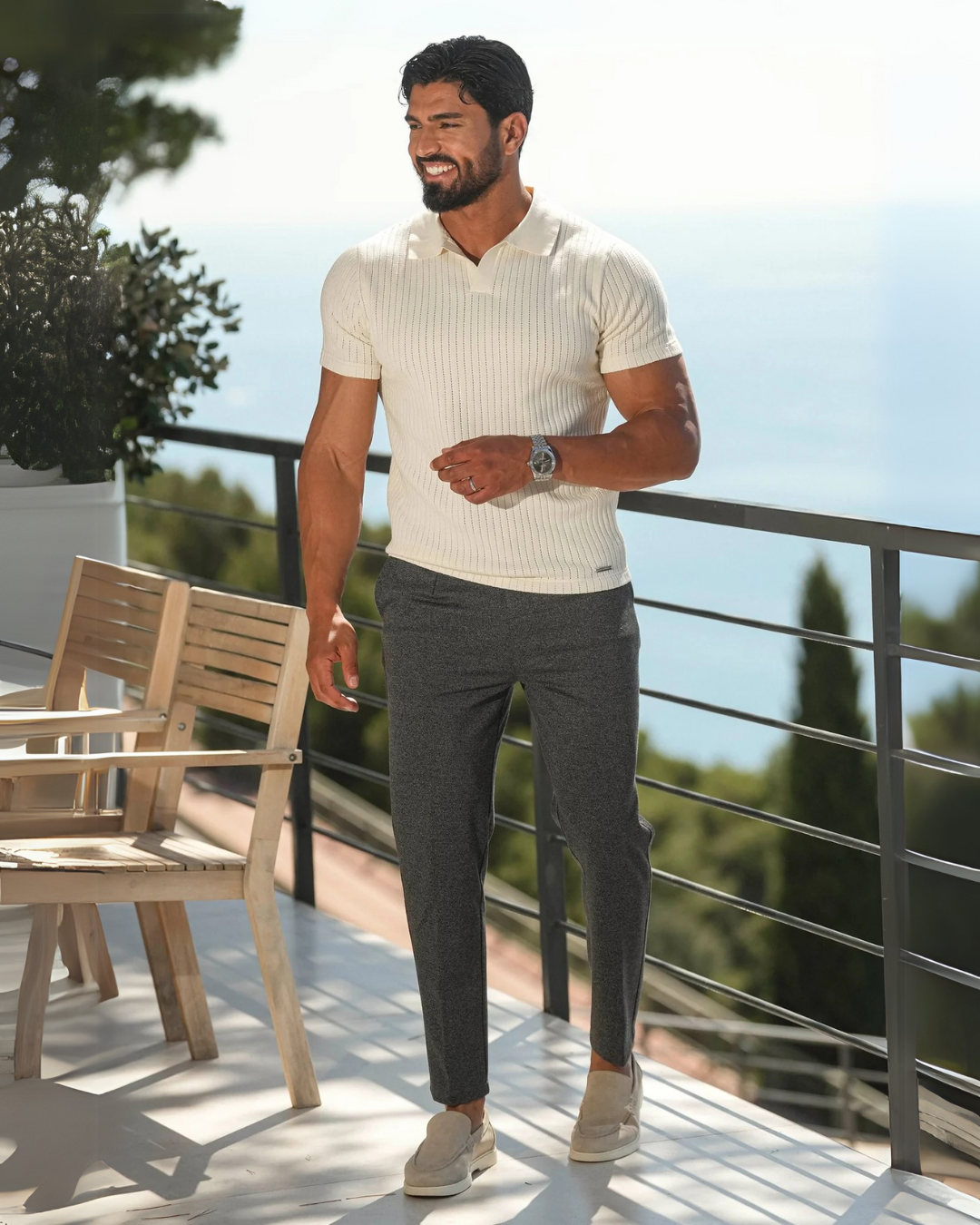 Pantalon de Costume Homme à Ajustement Latéral Amalfi [Achetez 1, Recevez-en 2]