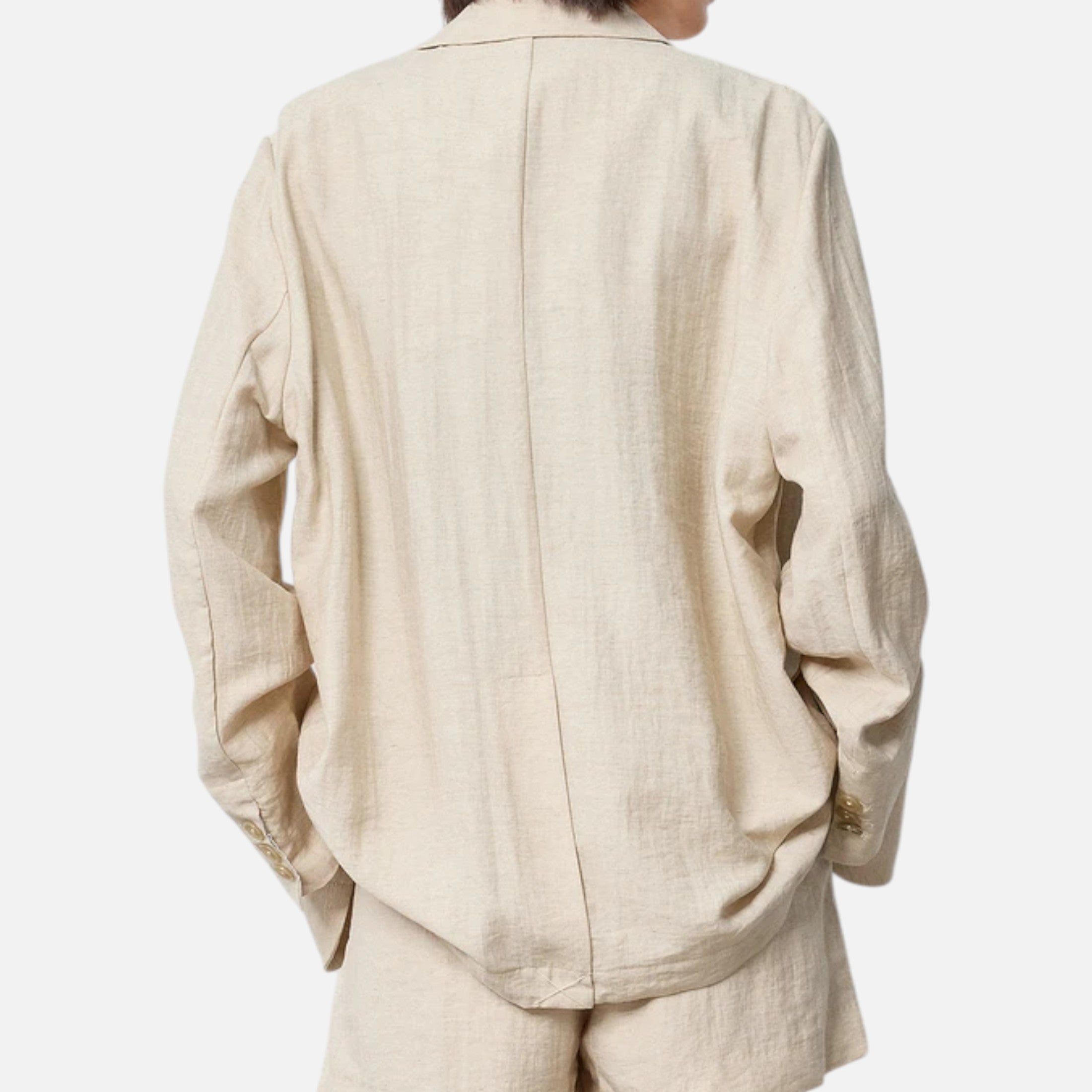 Blazer Femme Lin Élégance Classique