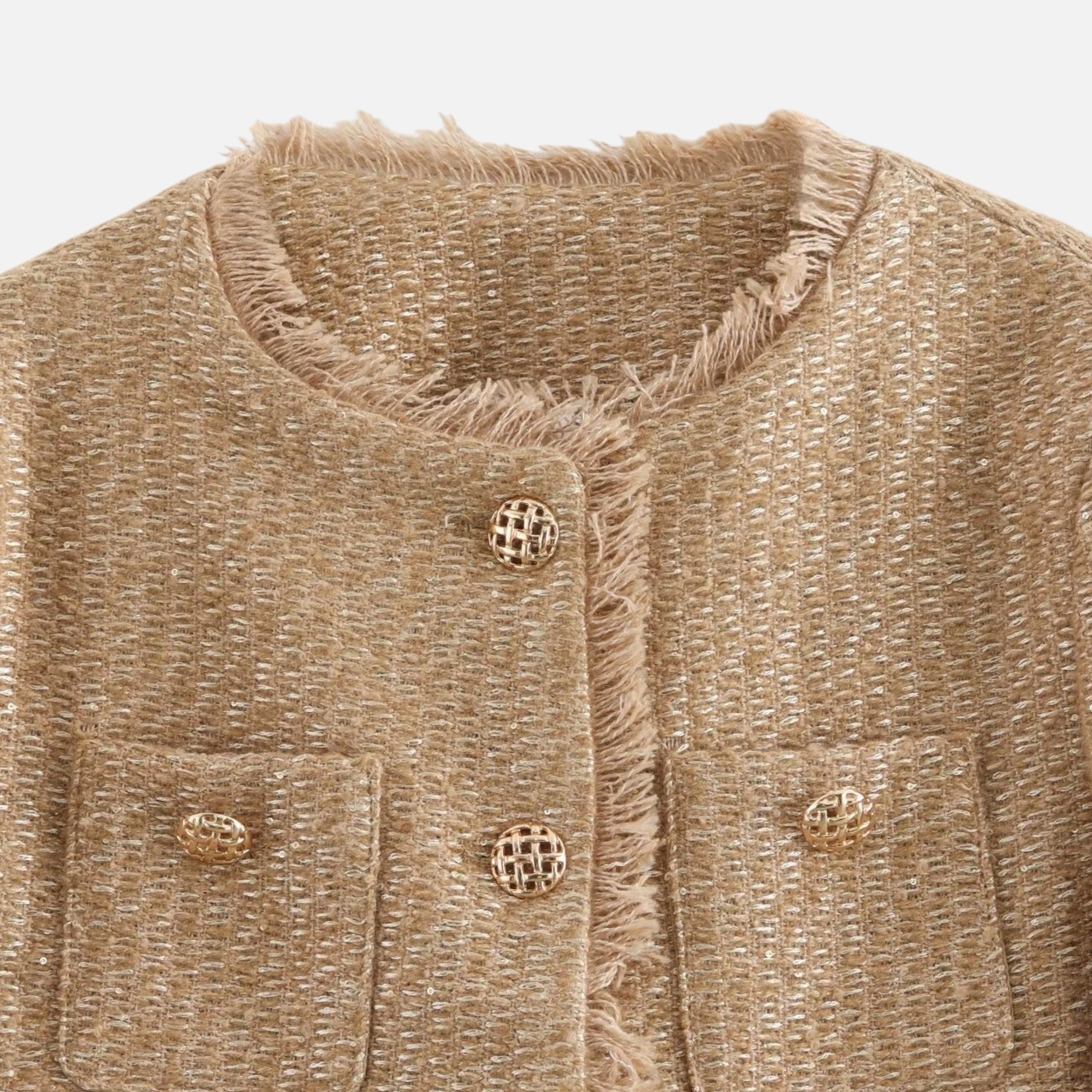 Veste Femme Tweed Élégance Intemporelle