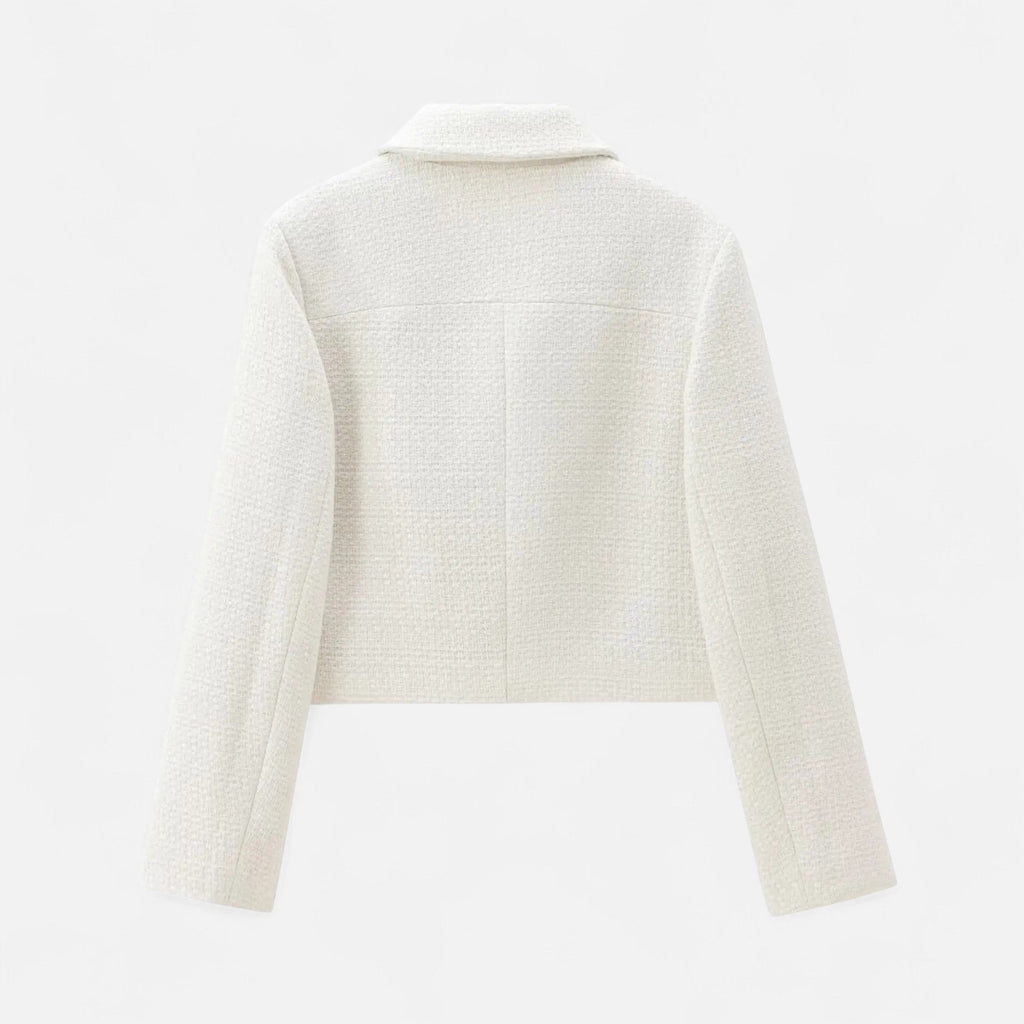 Veste Femme Tweed Courte Élégance Classique