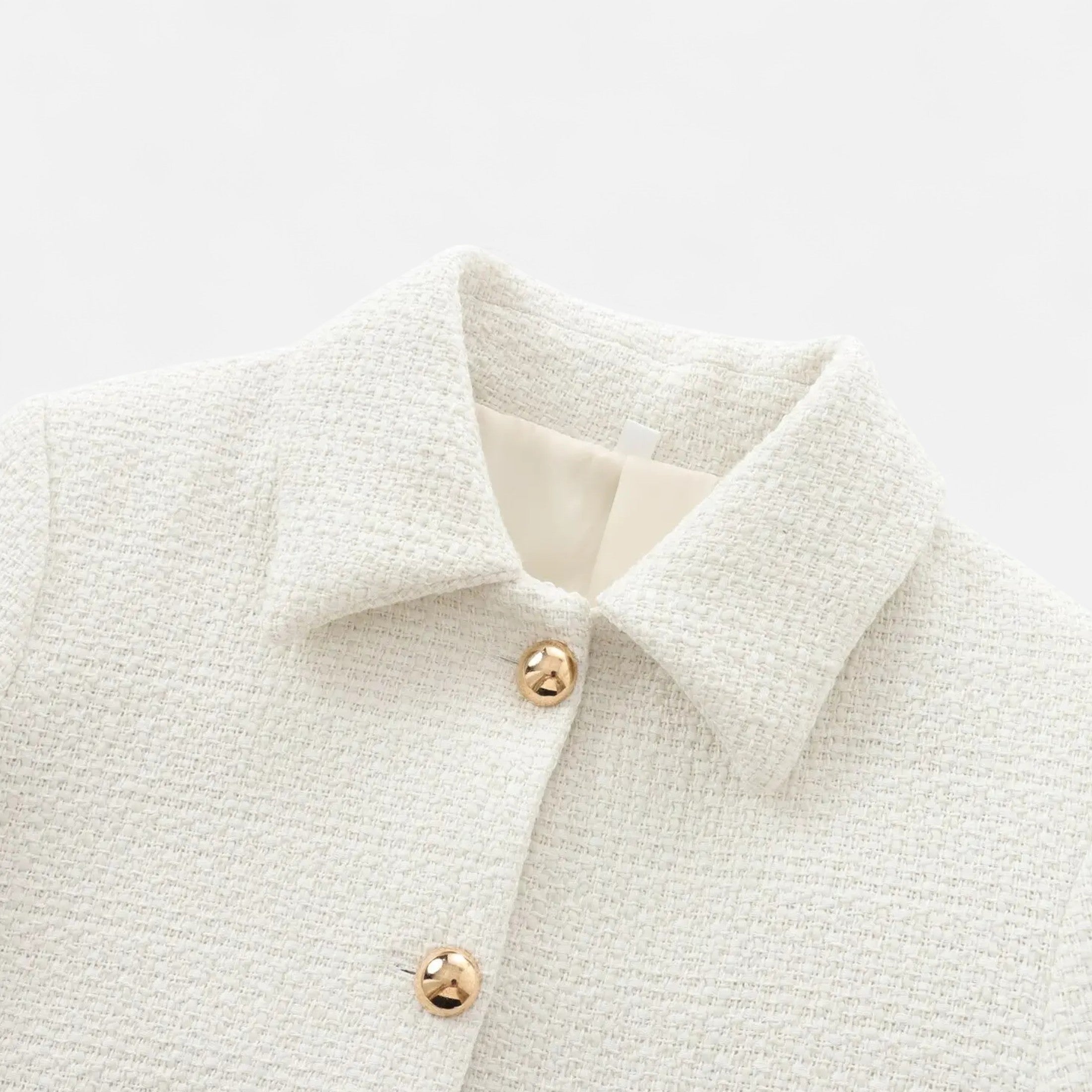 Veste Femme Tweed Courte Élégance Classique