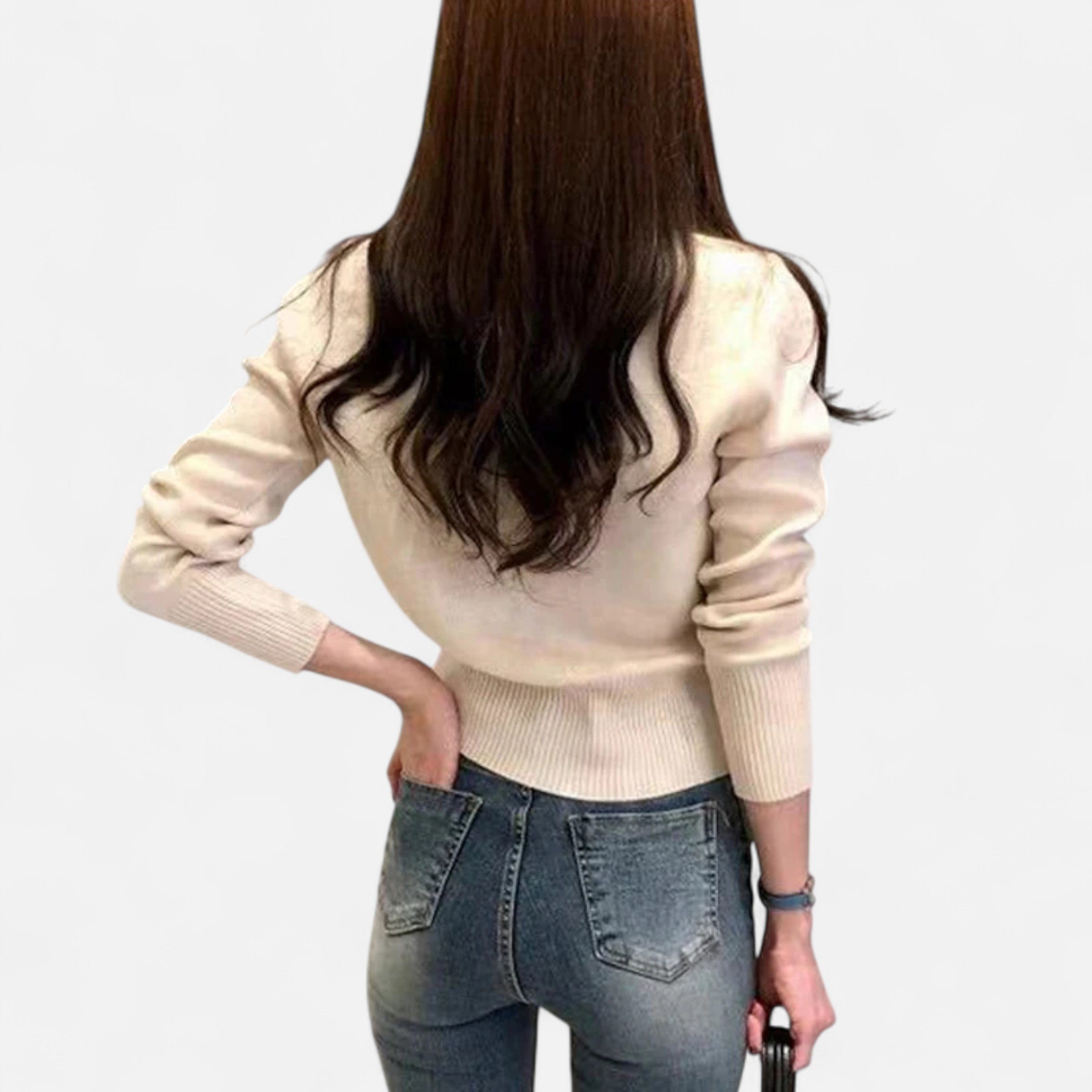 Cardigan Femme Maille Slim Élégance Classique