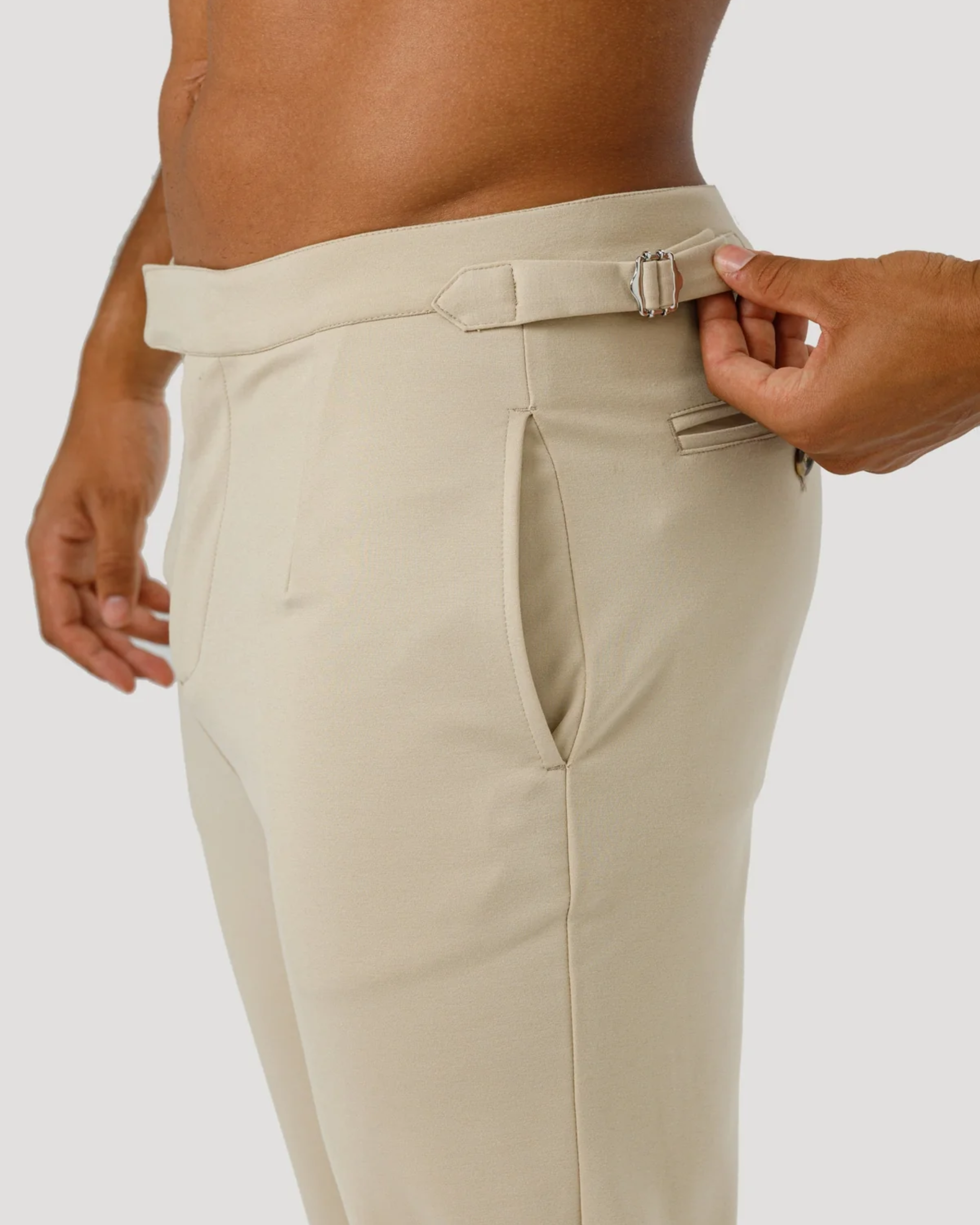 Pantalon de Costume Homme à Ajustement Latéral Amalfi [Achetez 1, Recevez-en 2]