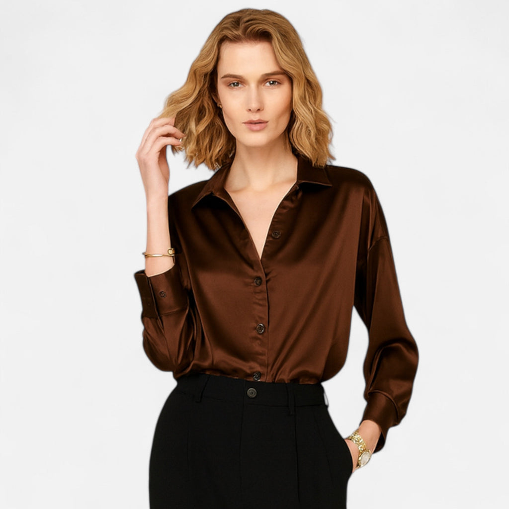 Chemise Femme Slim Satin Héritage Classique