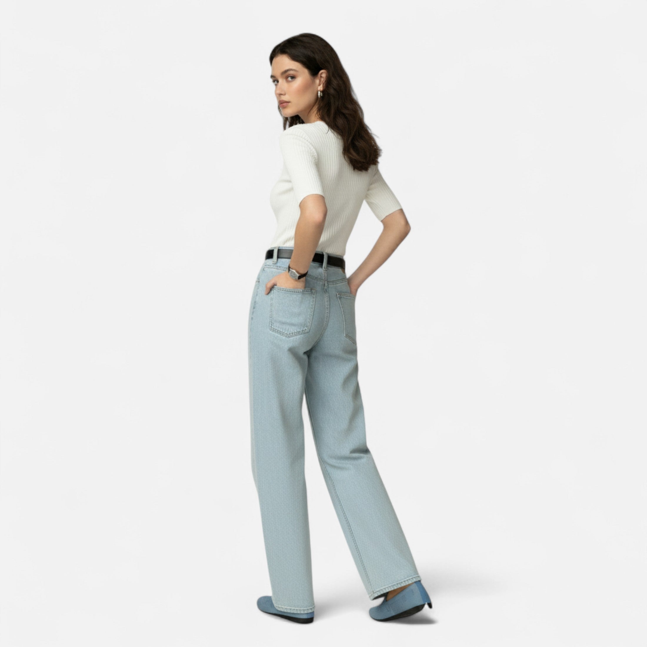 Ballerines Femme Maille Bout Rond Élégantes