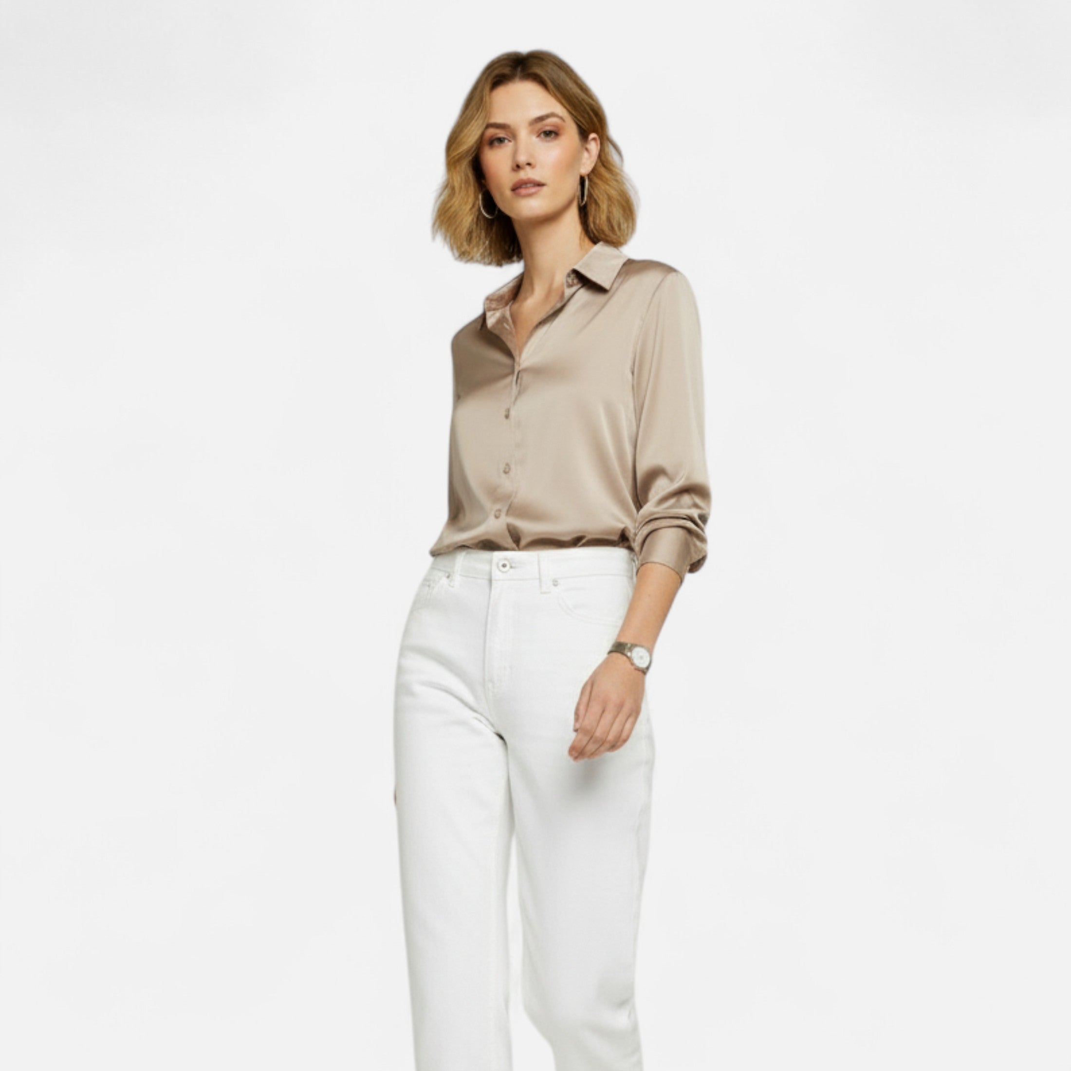 Chemise Femme Col Classique Élégance Intemporelle