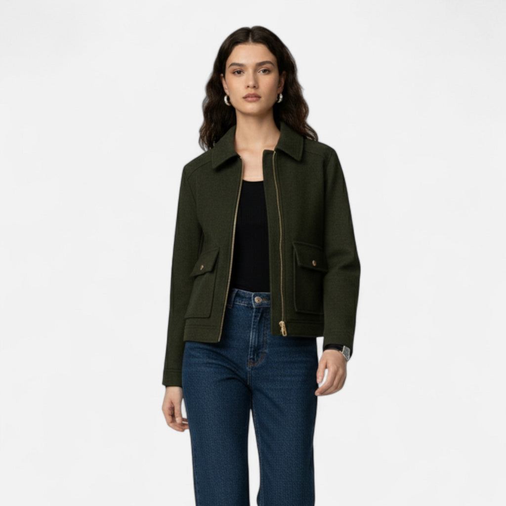 Veste Femme Zippée Élégance Hivernale