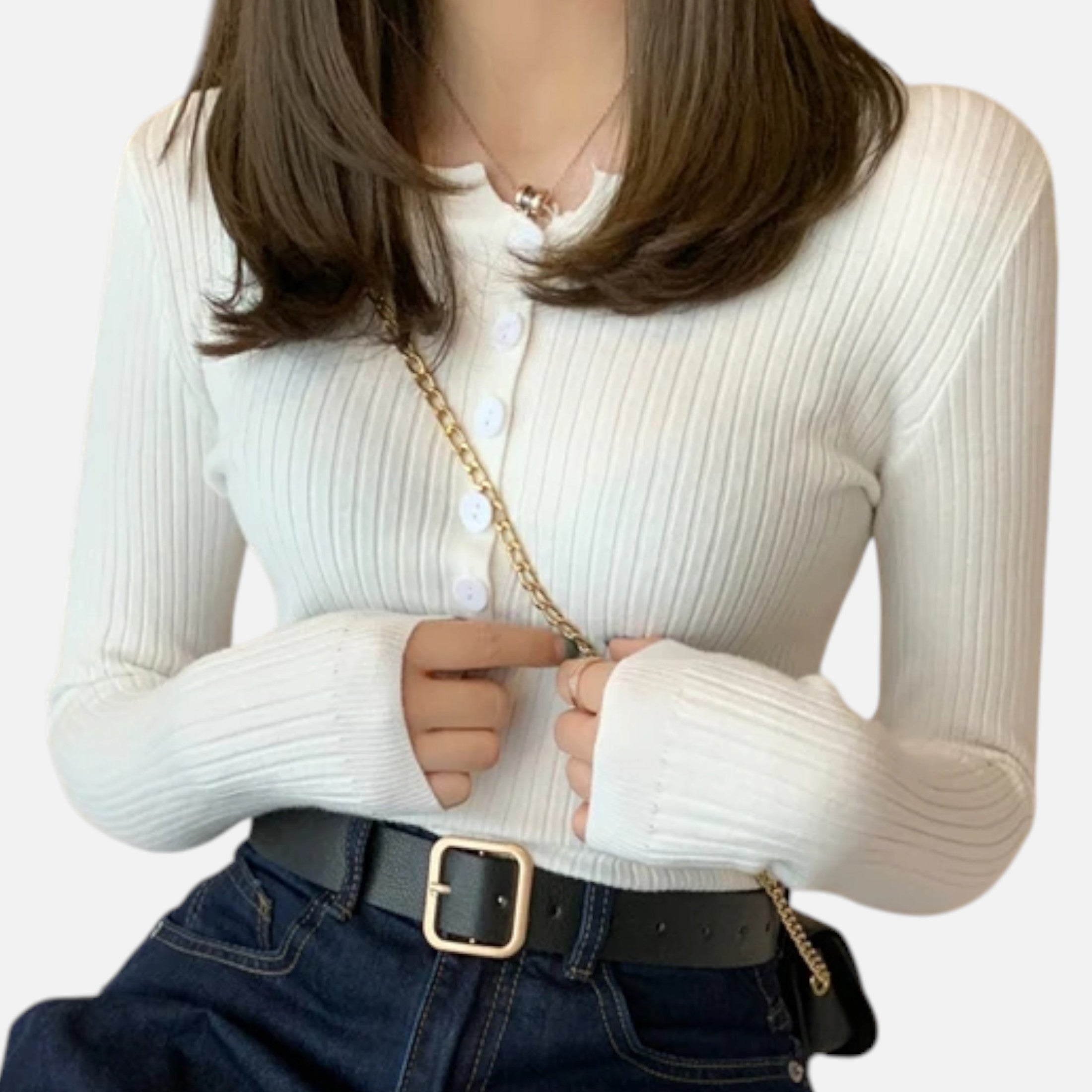 Pull Femme Maille Col Rond Intemporel