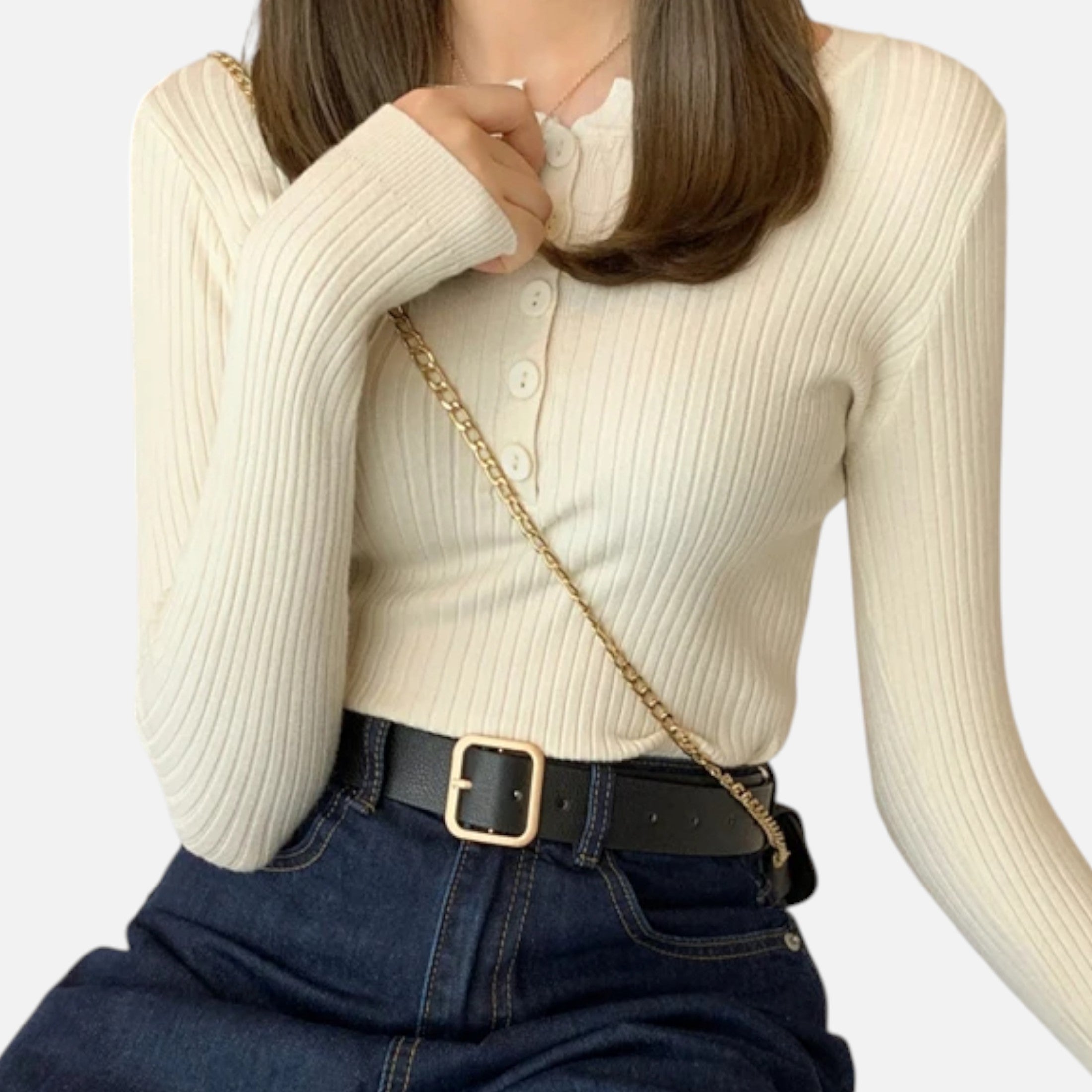 Pull Femme Maille Col Rond Intemporel