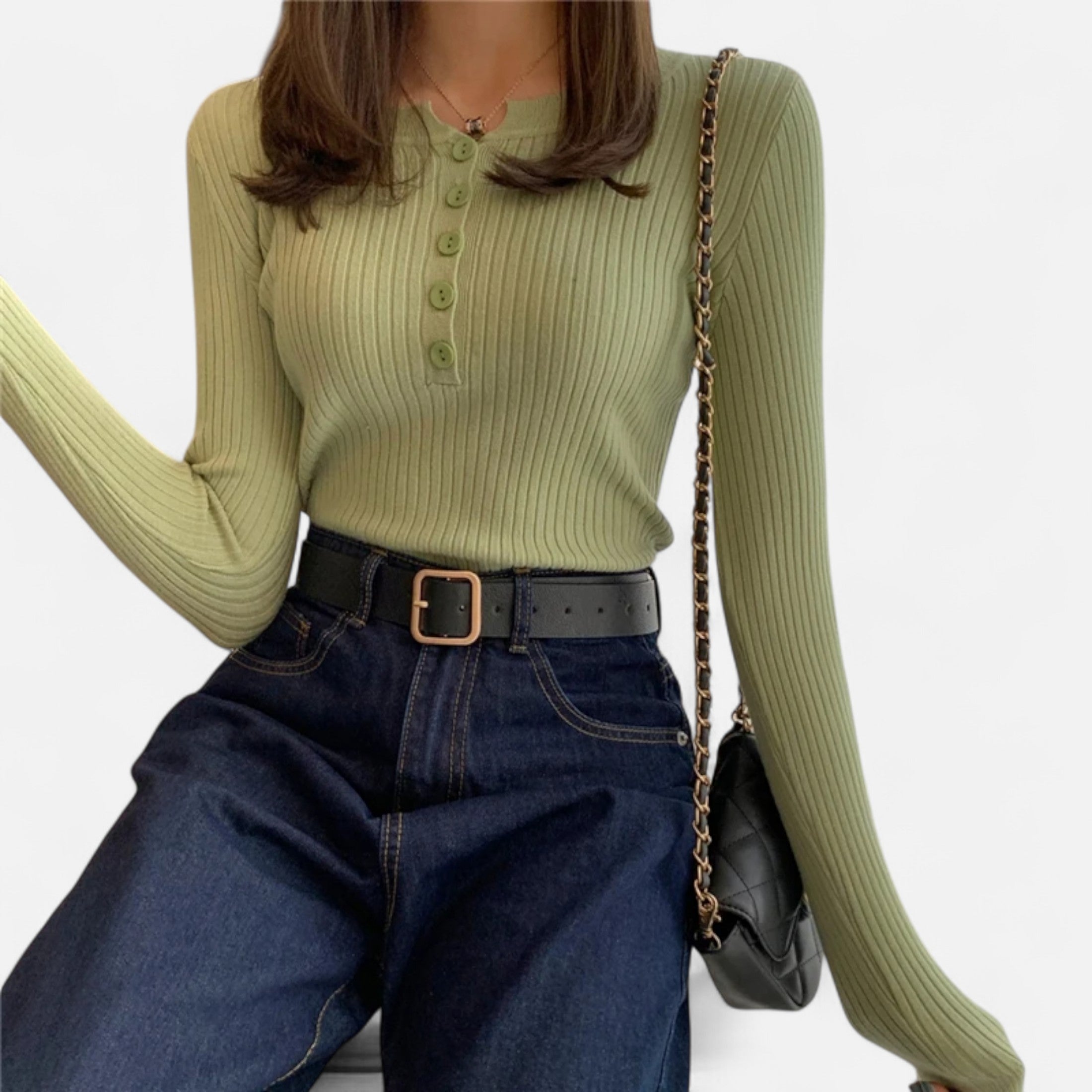 Pull Femme Maille Col Rond Intemporel