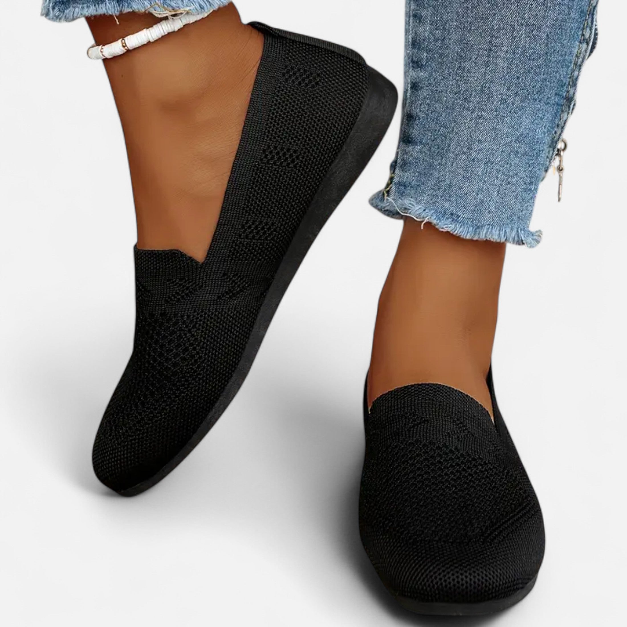 Ballerines Femme Maille Bout Rond Élégantes