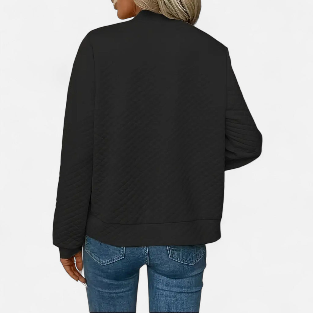 Veste Femme Matelassée Zippée Élégante