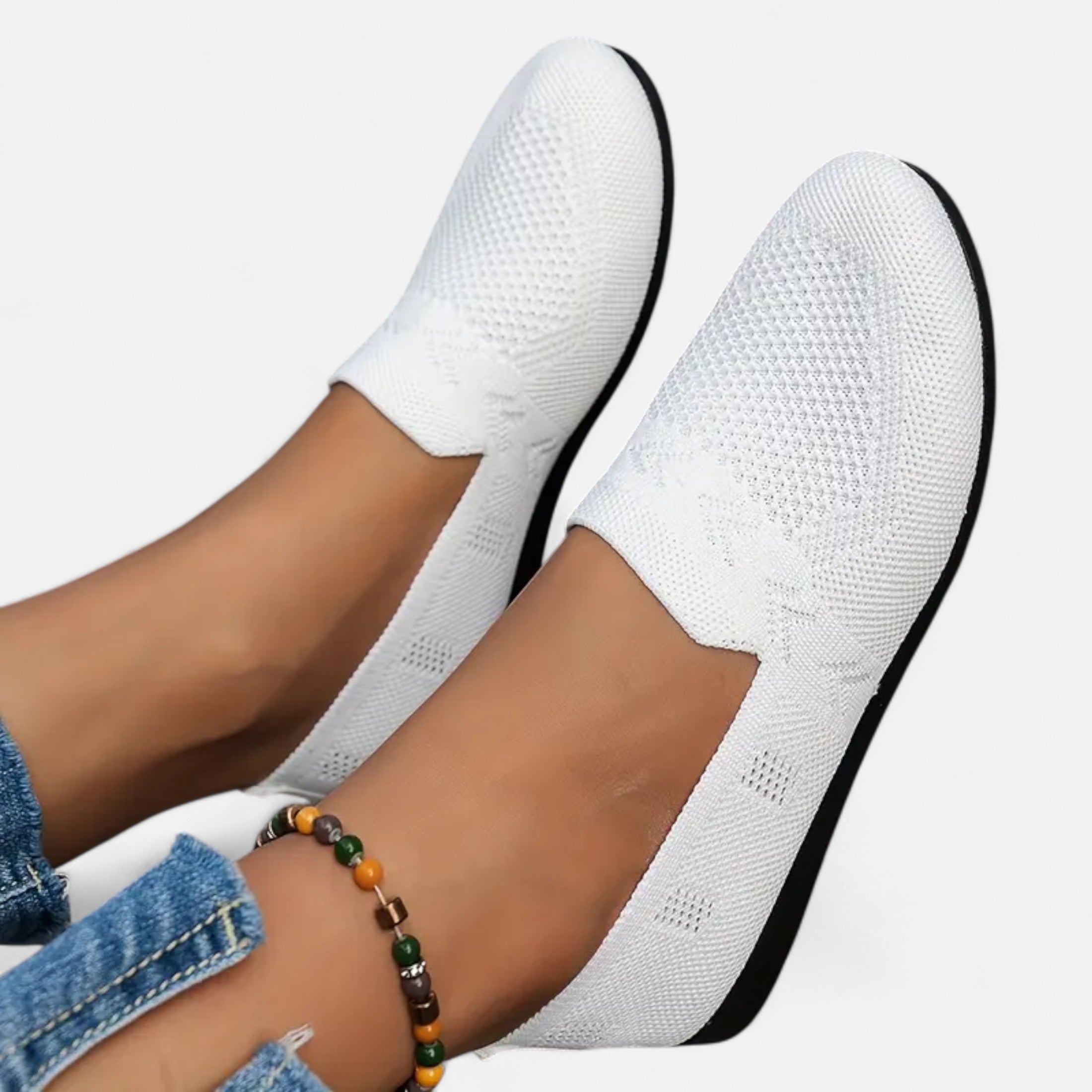 Ballerines Femme Maille Bout Rond Élégantes