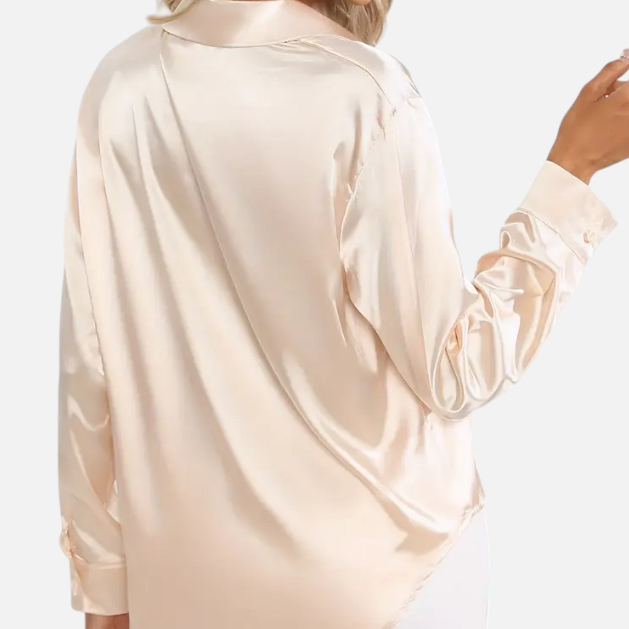 Chemise Femme Satin Col Tailleur Élégance