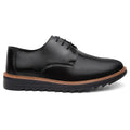 Chaussure Habillée Homme Derby Noir à Semelle Épaisse – Style Sport-Chic